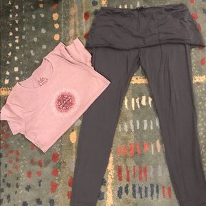 Prana yoga pants and tee